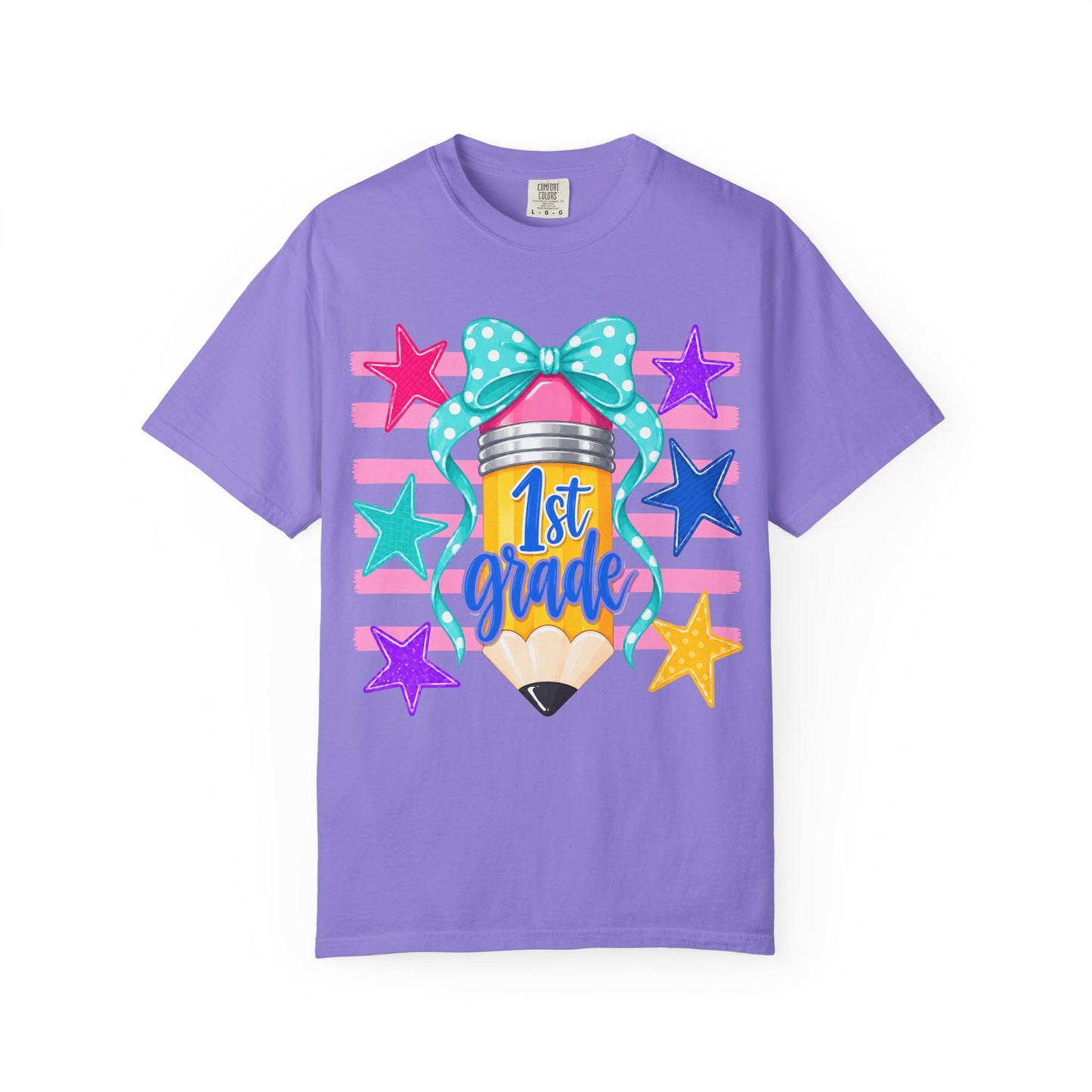 1st Grade Pencil Tee - Comfort Colors