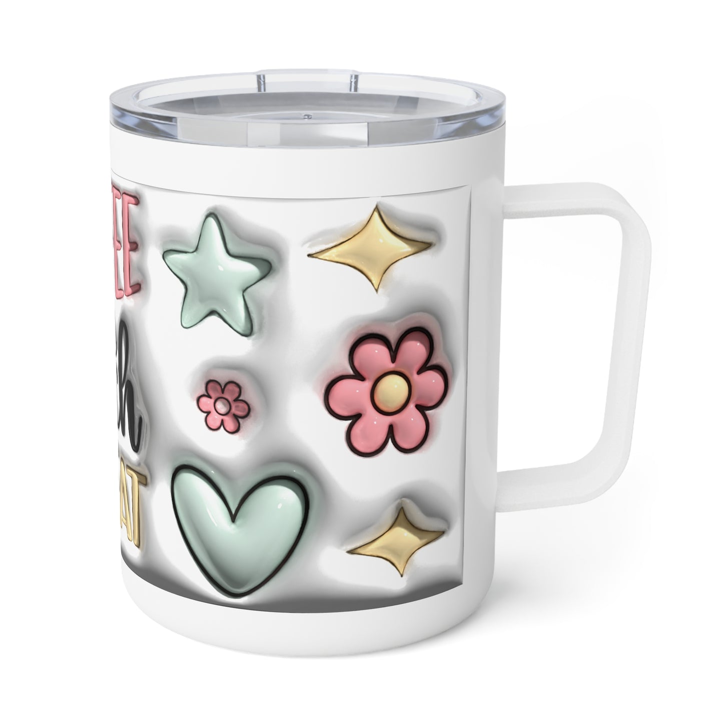 Coffee Teach Repeat 10oz Insulated Travel Tumbler