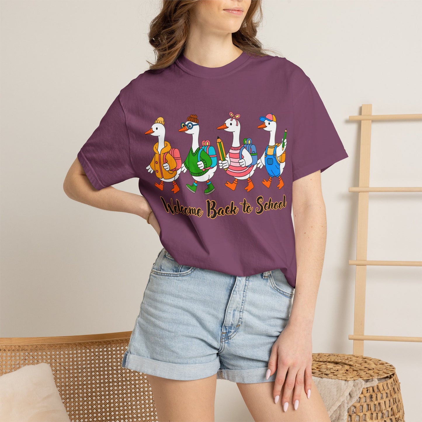 Welcome Back to School Ducks Tee - Comfort Colors